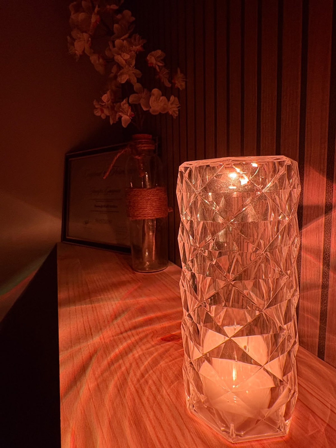 Lampe cristal et ambiance cocooning
